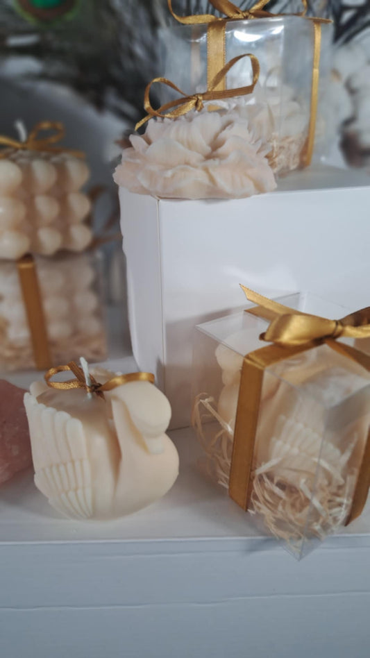 Bruiloft guest gift pioenroos