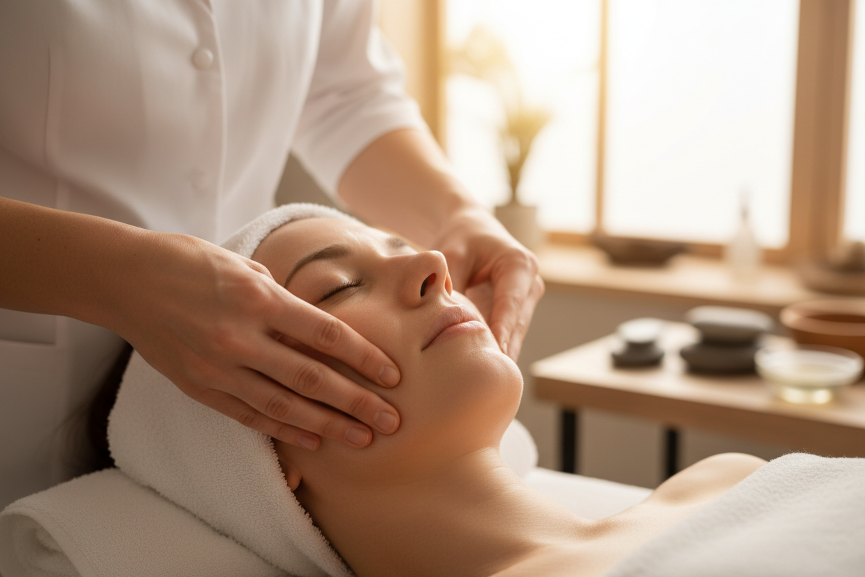 Een complete gezichtsbehandeling waarbij de huid grondig wordt gereinigd, verzorgd en in balans gebracht. De behandeling bestaat uit reiniging, peeling, eventuele dieptereiniging, epileren van de wenkbrauwen, een ontspannende massage en een verzorgend masker, afgestemd op jouw huidtype.Na afloop voelt de huid fris, verzorgd en ontspannen aan.