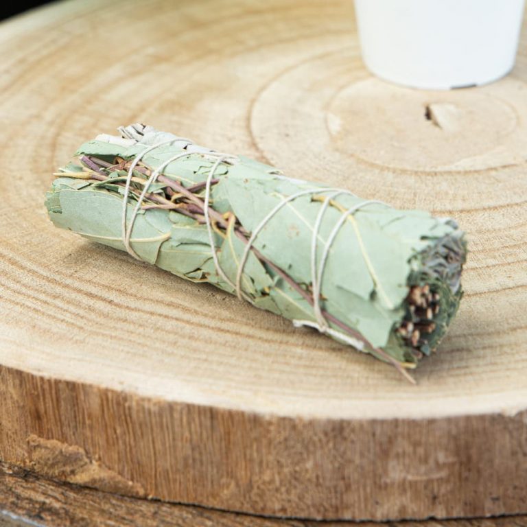 witte salie en eucalyptus