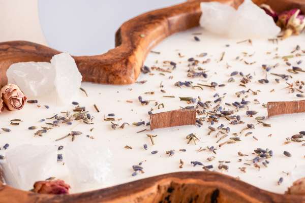 The bigger the better dough bowl met bergkristal en rozen - Afbeelding 2